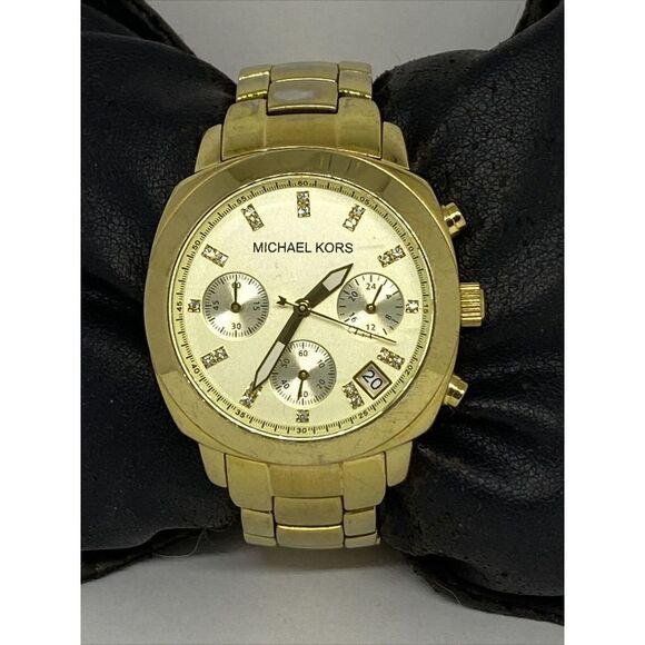 Michael Kors MK5132 Women's Gold Stainless Steel Analog Dial Quartz Watch RQ155 - Picture 1 of 12